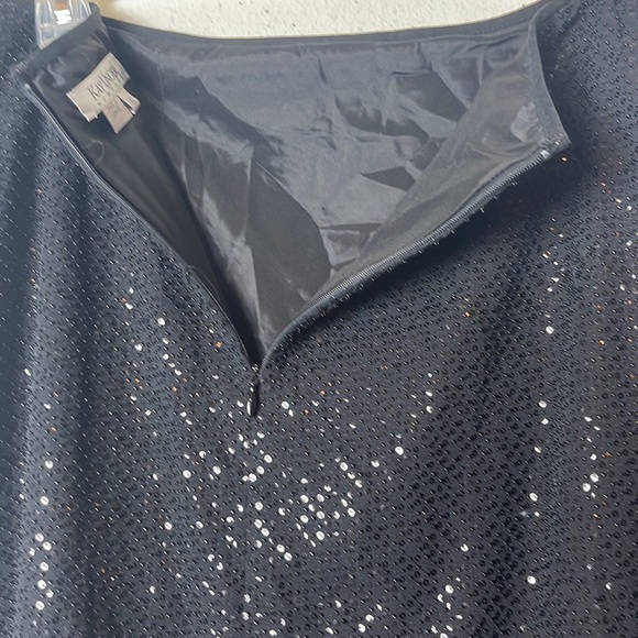 Vintage Kay Unger silk beaded mini skirt size 10 - Picture 3 of 6